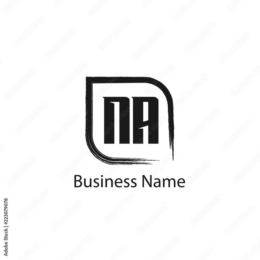 Initial Letter NA Logo Template Design