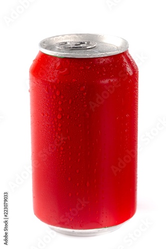 Red Aluminum Beverage Can