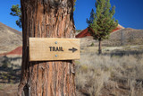 Trail Sign, John Day Fossil Bed National Monument, Oregon