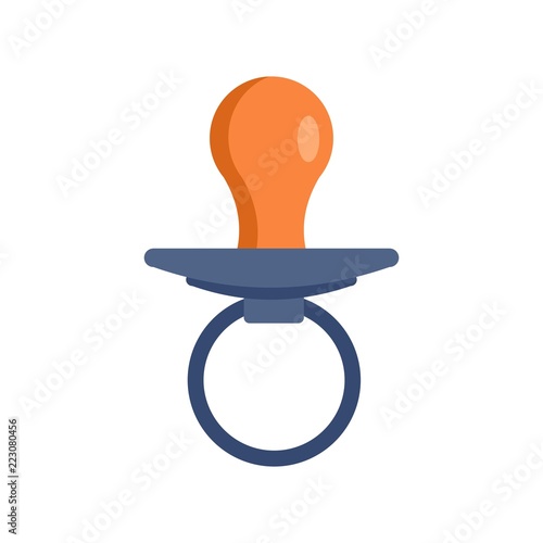 Boy nipple icon. Flat illustration of boy nipple vector icon for web design