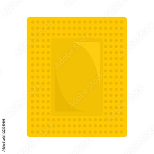 Contraceptive patch icon. Flat illustration of contraceptive patch vector icon for web design