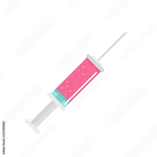 Contraceptive injection icon. Flat illustration of contraceptive injection vector icon for web design