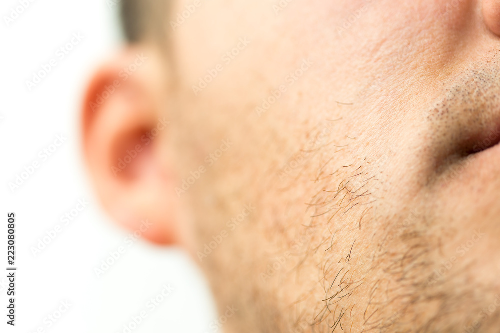 male beard close-up male beard close-up