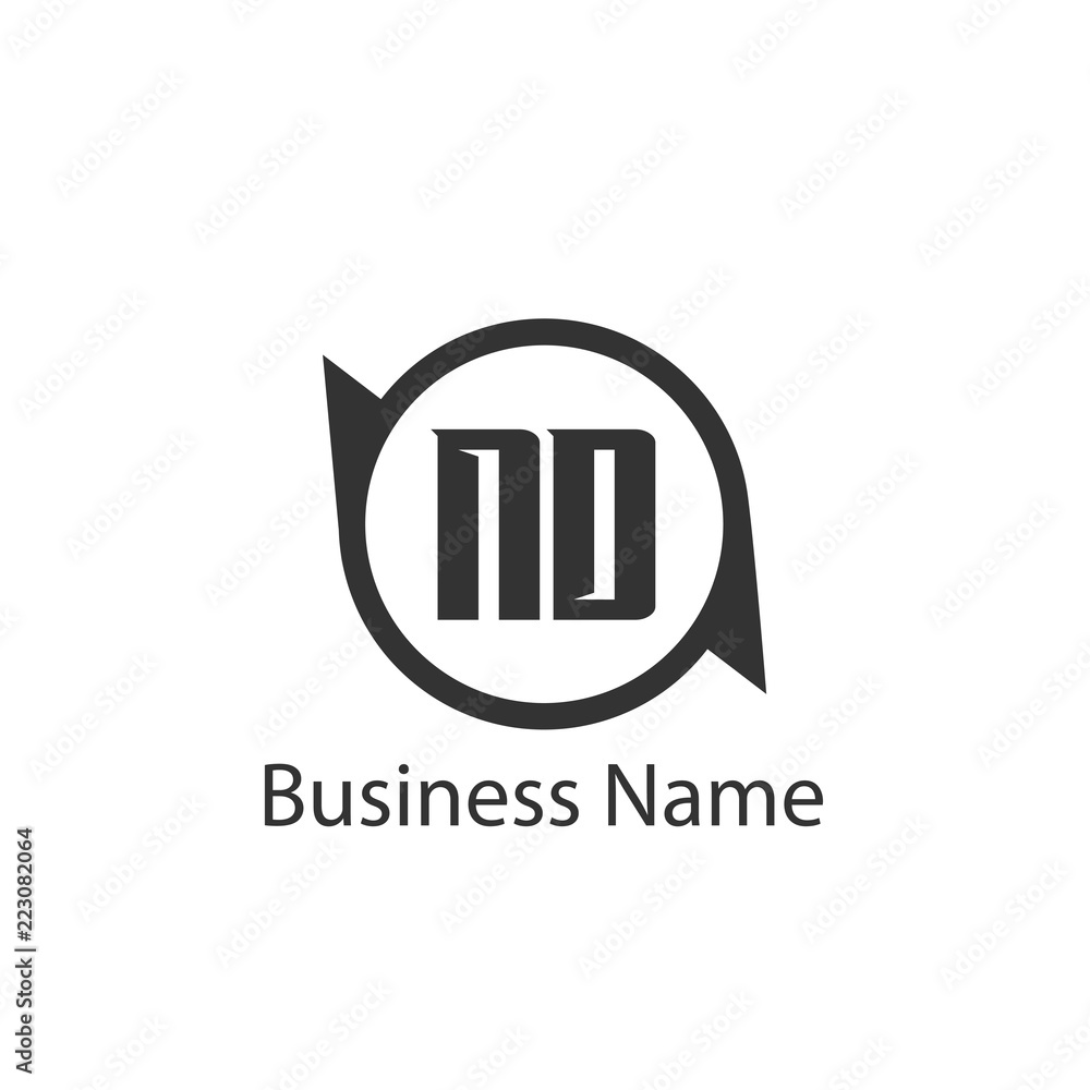 Initial Letter ND Logo Template Design Initial Letter ND Logo Template Design