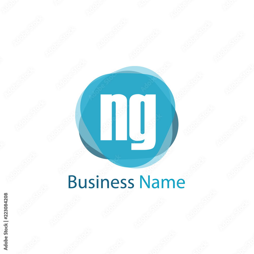Initial Letter NG Logo Template Design
