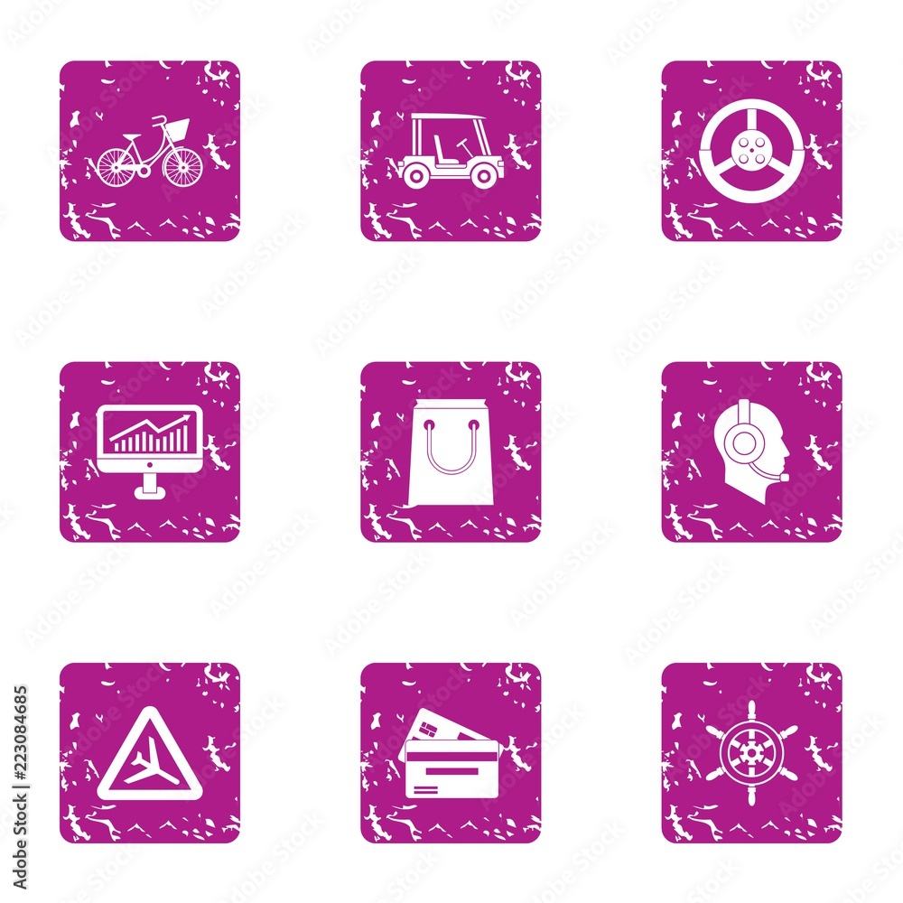 Airport schedule icons set. Grunge set of 9 airport schedule vector icons for web isolated on white background Airport schedule icons set. Grunge set of 9 airport schedule vector icons for web isolated on white background