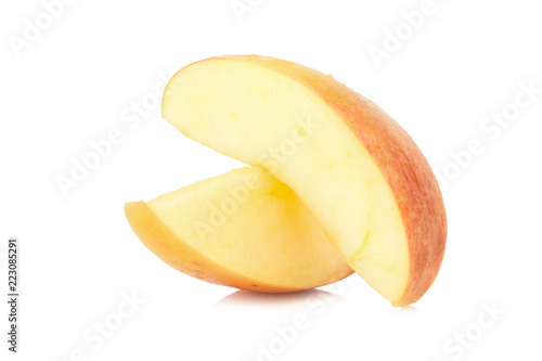 apple piece. slice. isolated on white background