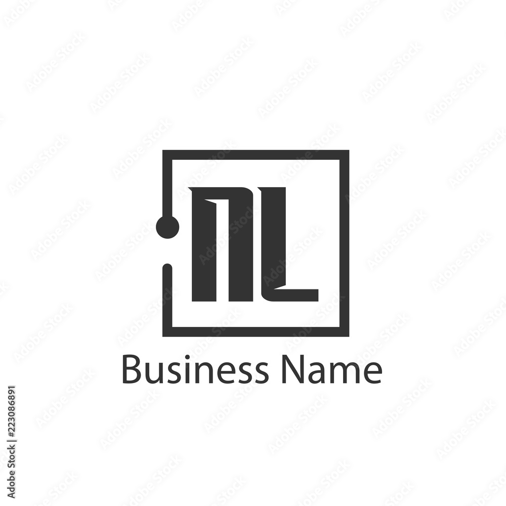 Initial Letter NL Logo Template Design Initial Letter NL Logo Template Design