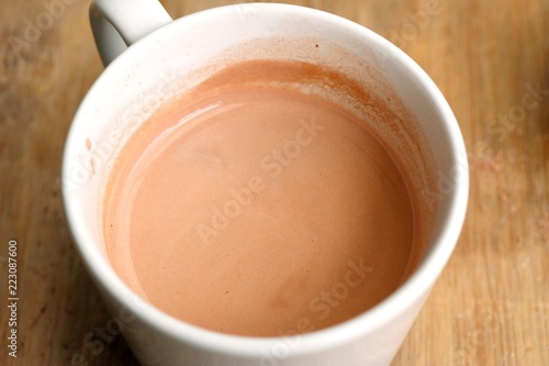 instant chocolate with powder