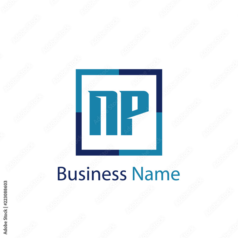 Initial Letter NP Logo Template Design Initial Letter NP Logo Template Design