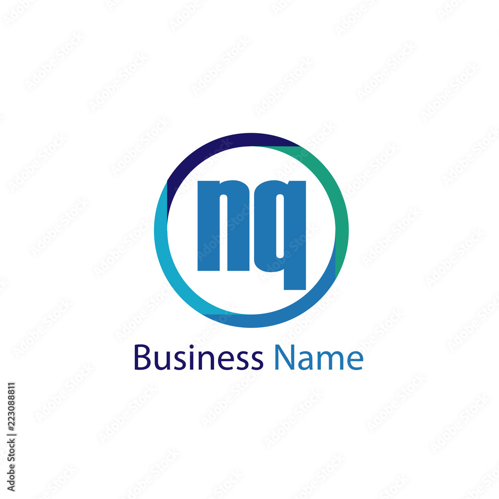 Initial Letter NQ Logo Template Design Initial Letter NQ Logo Template Design