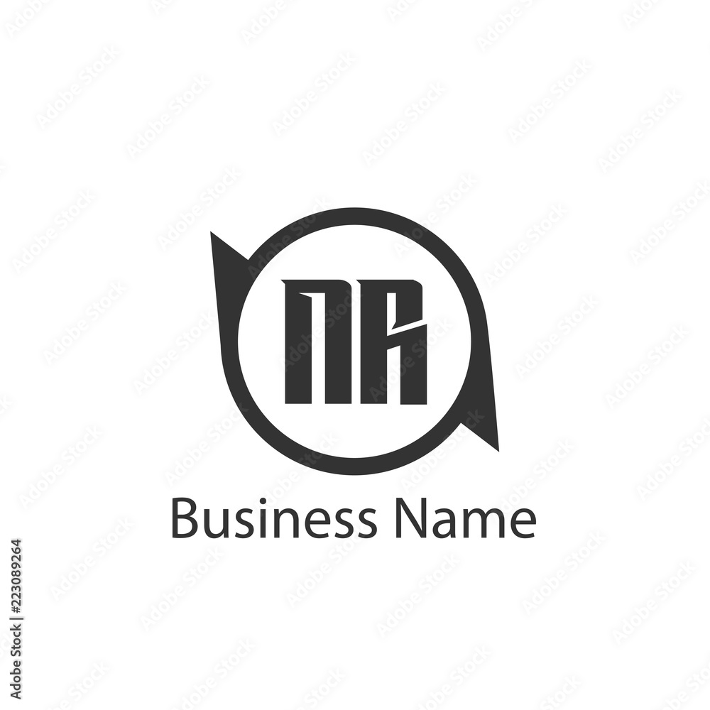 Initial Letter NR Logo Template Design Initial Letter NR Logo Template Design