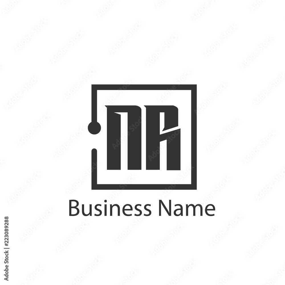 Initial Letter NR Logo Template Design Initial Letter NR Logo Template Design