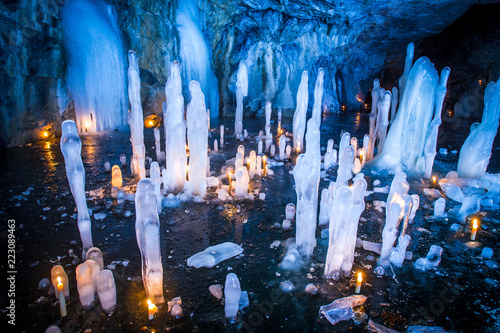 Icy icicles. Icicles in the...