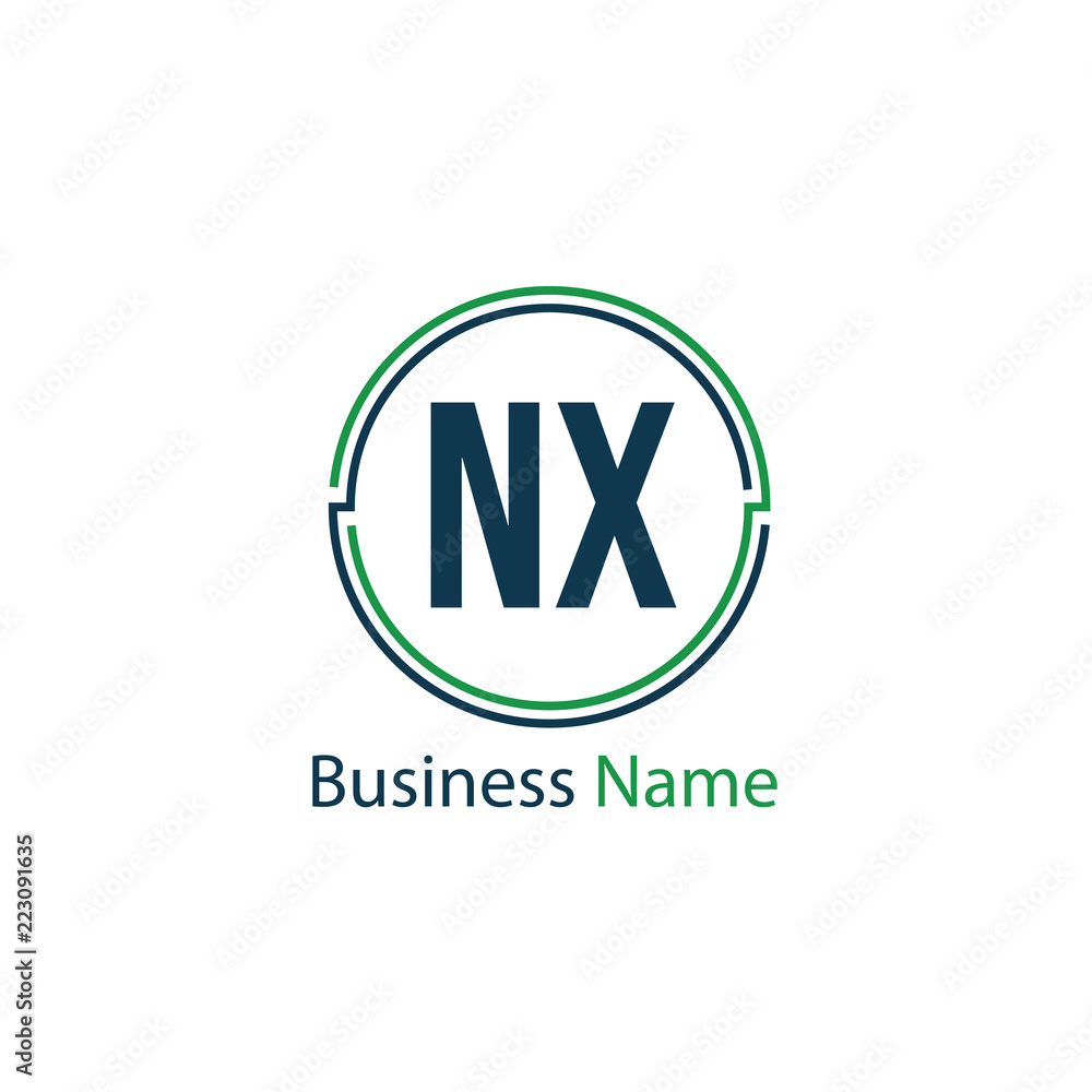 Initial Letter NX Logo Template Design Initial Letter NX Logo Template Design