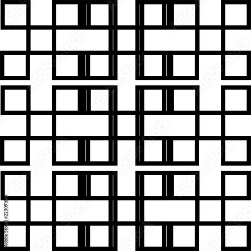Geometric black and white pattern.