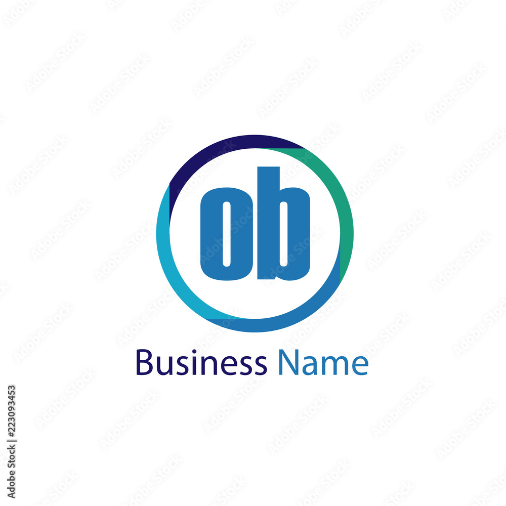 Initial Letter OB Logo Template Design Initial Letter OB Logo Template Design