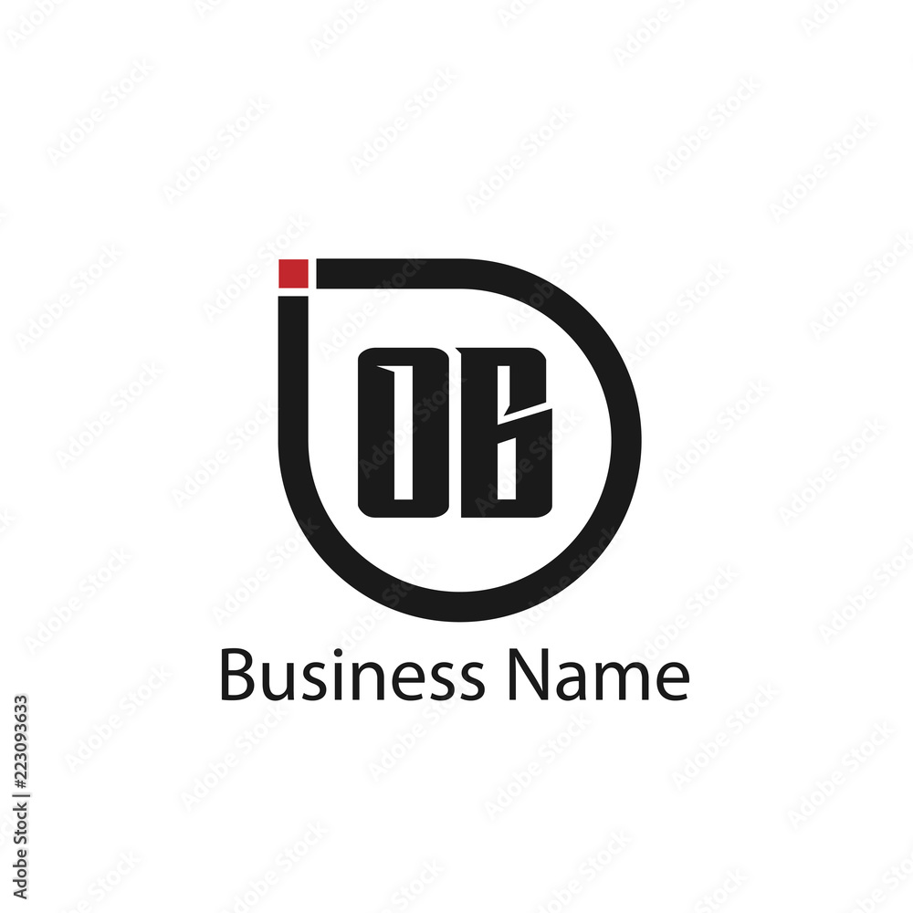 Initial Letter OB Logo Template Design Initial Letter OB Logo Template Design