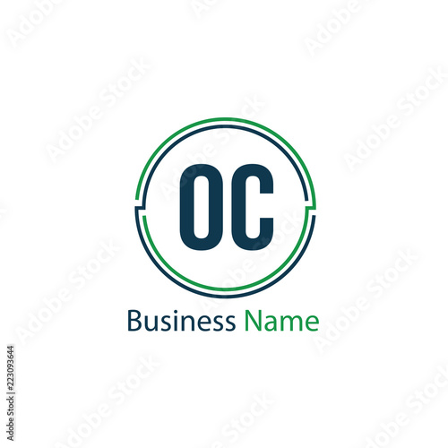 Initial Letter OC Logo Template Design