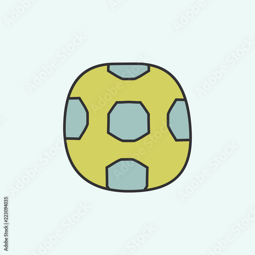 soccer ball sketch icon. Element of education icon for mobile concept and web apps. Field outline soccer ball sketch icon can be used for web and mobile