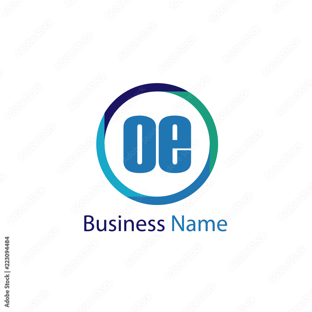 Initial Letter OE Logo Template Design Initial Letter OE Logo Template Design