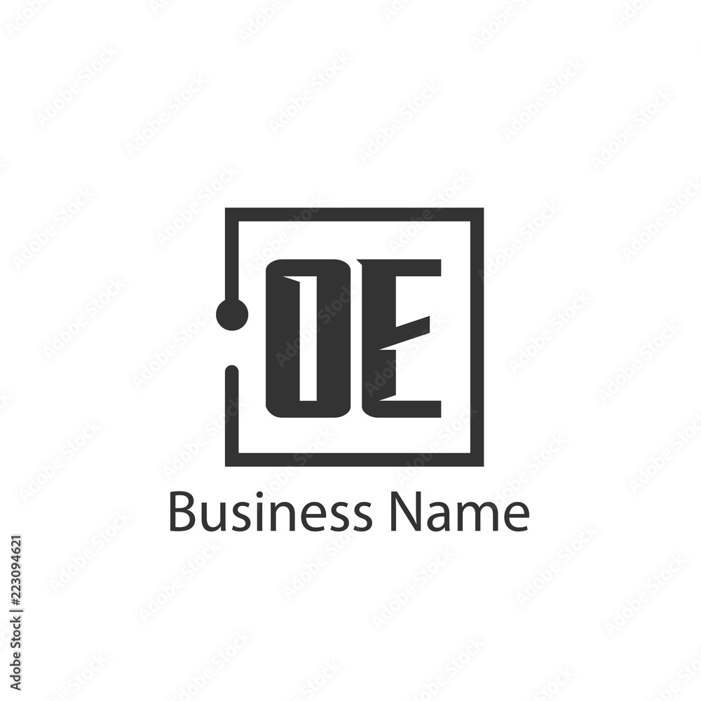 Obraz premium Initial Letter OE Logo Template Design