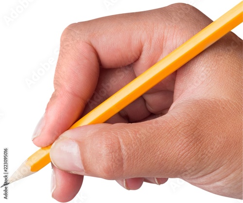 Pencil writing sharpened sketching close-up paper handwriting
