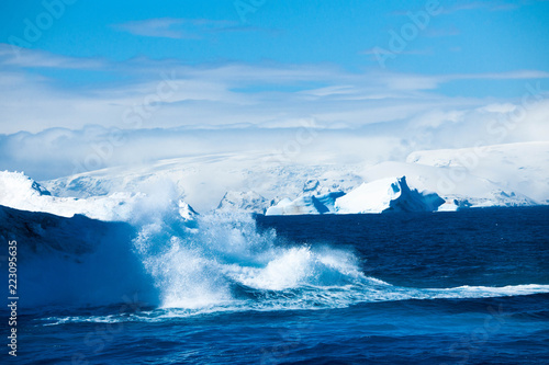 Beautiful view of the iceberg in Antarctica