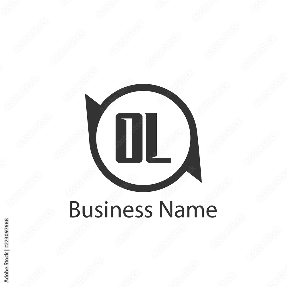 Initial Letter OL Logo Template Design