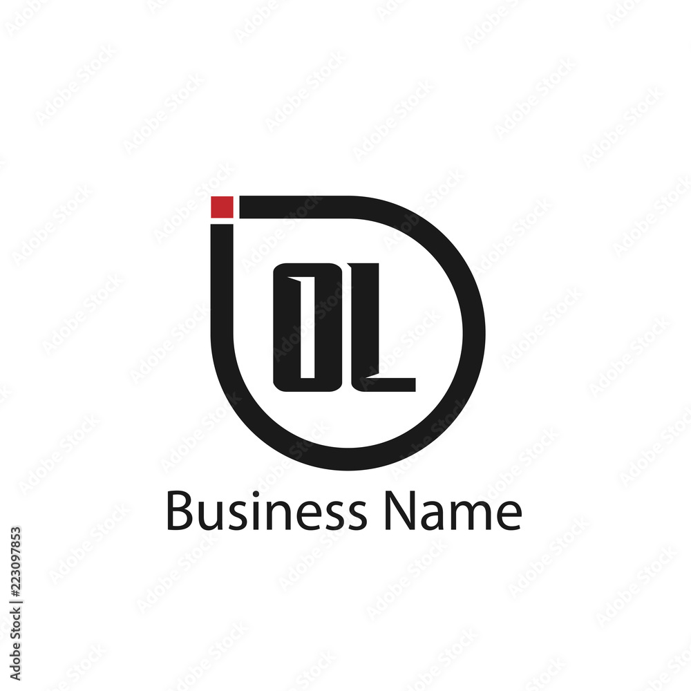 Initial Letter OL Logo Template Design