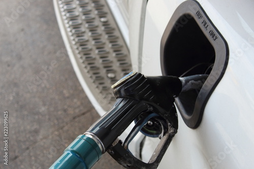 DEF pump at the truck stop, its a additive for the cleaner burning diesel trucks. this is a added expense for the transportation industry