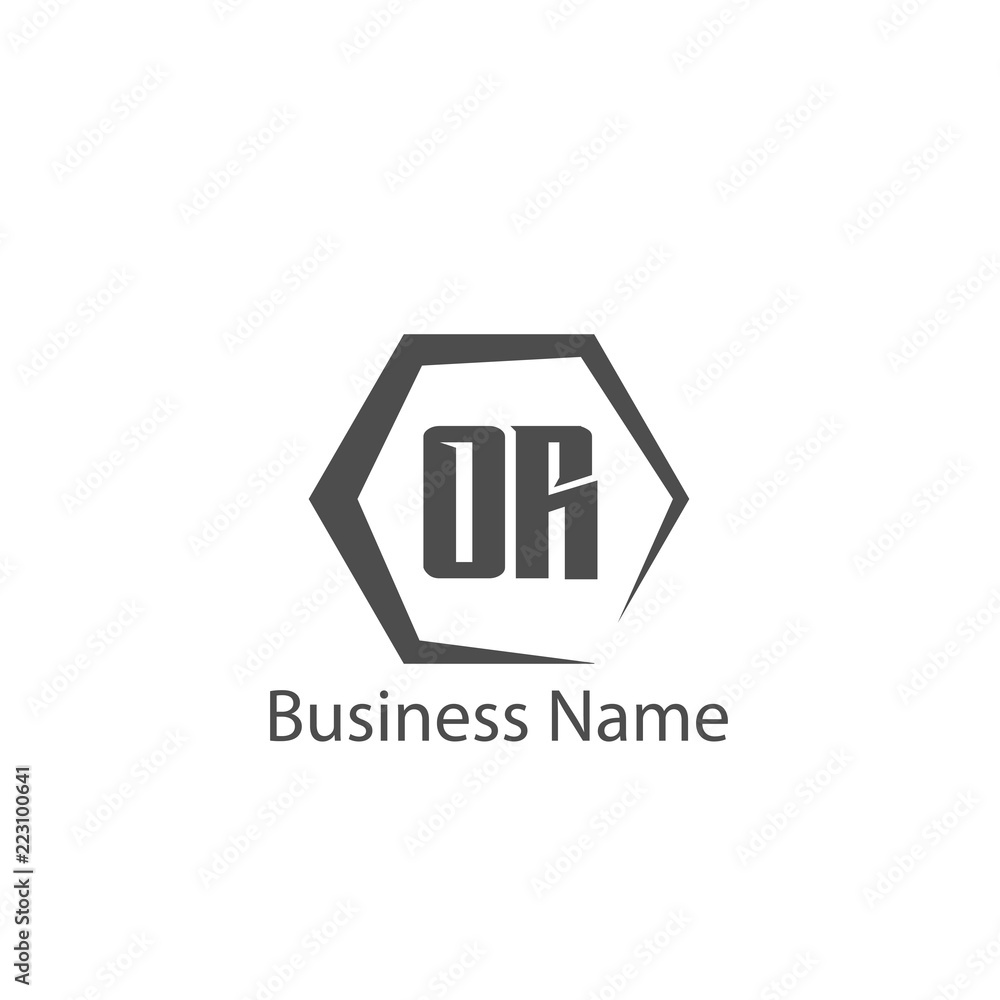 Initial Letter OR Logo Template Design