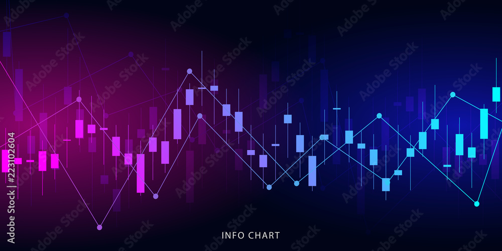 Economic graph with diagrams on the stock market. Abstract vector background for business and financial concepts and reports. Economic graph with diagrams on the stock market. Abstract vector background for business and financial concepts and reports.