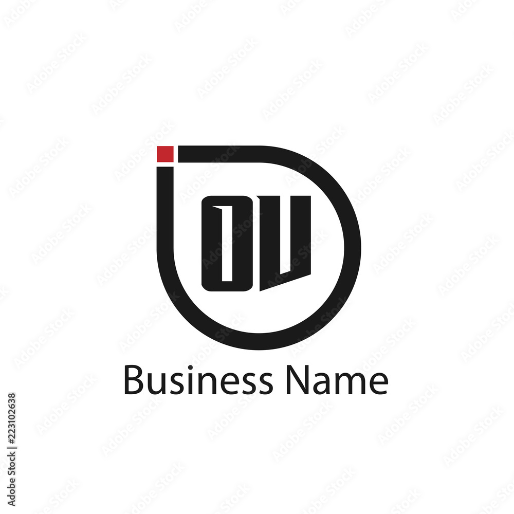Initial Letter OV Logo Template Design Initial Letter OV Logo Template Design