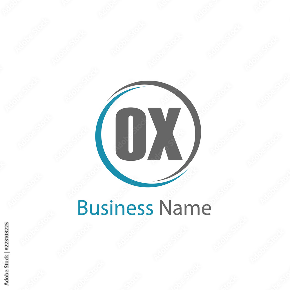 Initial Letter OX Logo Template Design Initial Letter OX Logo Template Design