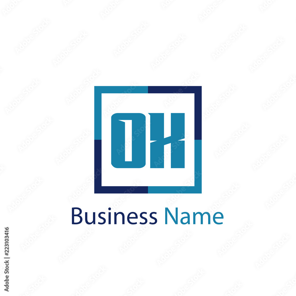Obraz premium Initial Letter OX Logo Template Design