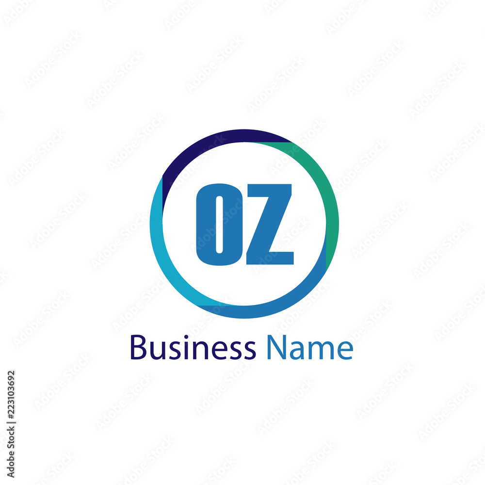 Initial Letter OZ Logo Template Design Initial Letter OZ Logo Template Design