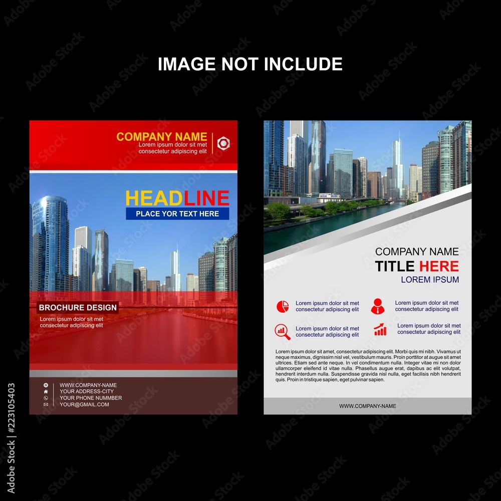 Modern business brochure design