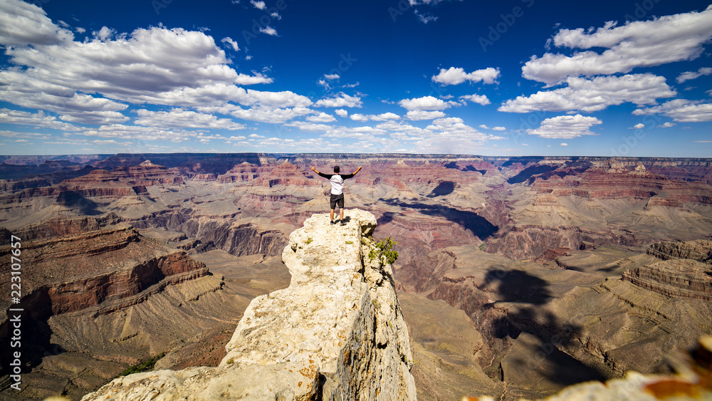 Fototapeta premium Grand Canyon Arizona hiker