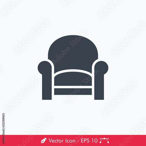 Sofa (Couch) Icon / Vector