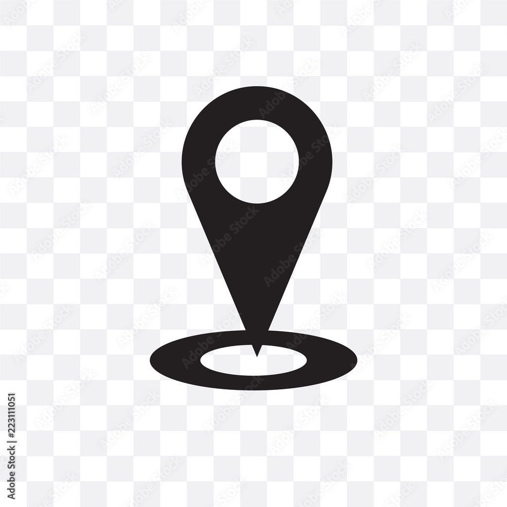 Stockvektorbilden gps icon isolated on transparent background. Simple and  editable gps icons. Modern icon vector illustration. | Adobe Stock