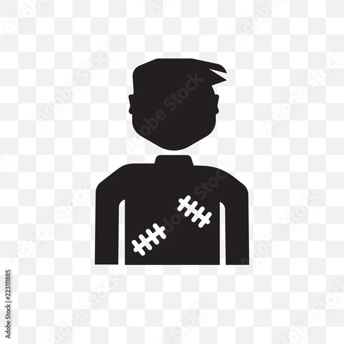 pacient icon isolated on transparent background. Simple and editable pacient icons. Modern icon vector illustration.