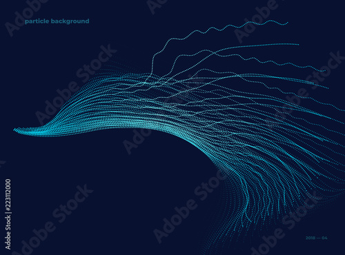 particle electric lines, vector background