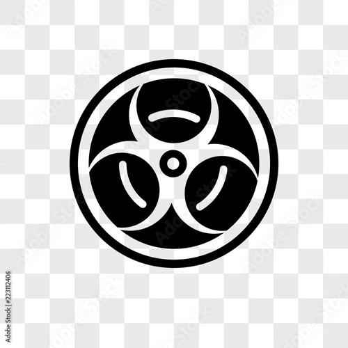 Toxic material vector icon isolated on transparent background, Toxic material logo design
