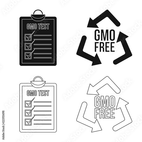 Vector illustration of  and  icon. Collection of  and  stock vector illustration.