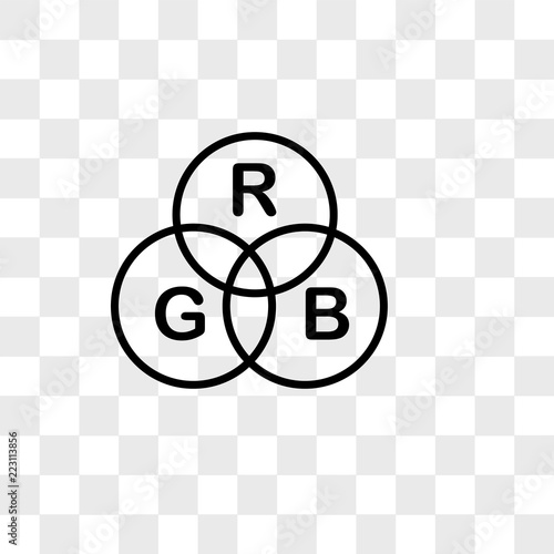 Rgb vector icon isolated on transparent background, Rgb logo design