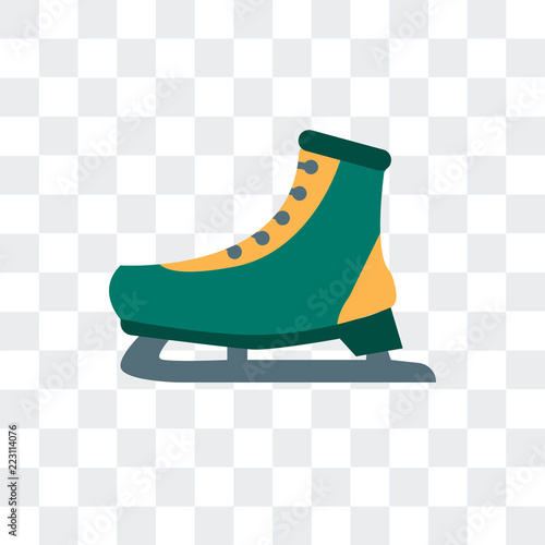 ice skate icon isolated on transparent background. Modern and editable ice skate icon. Simple icons vector illustration.