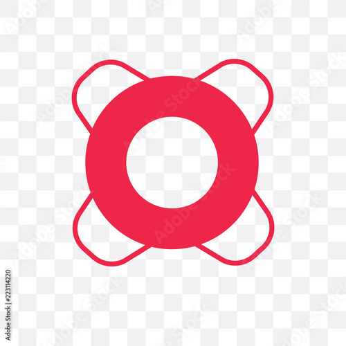 lifesaver icon isolated on transparent background. Simple and editable lifesaver icons. Modern icon vector illustration.