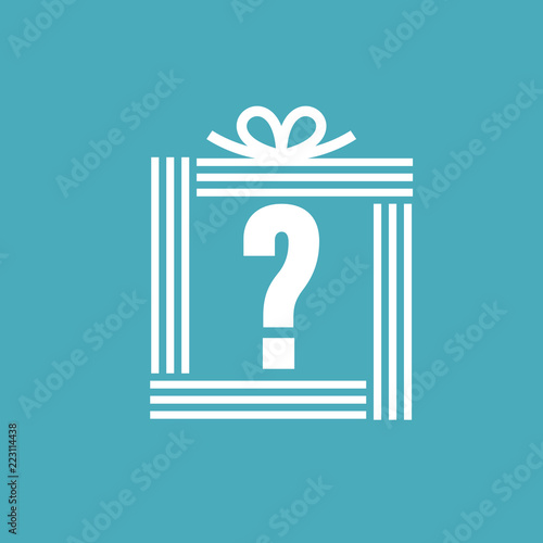 cadeau et point d'interrogation