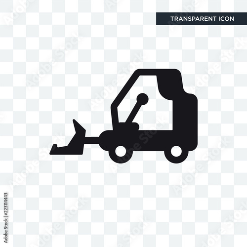Little Snowplow vector icon isolated on transparent background, Little Snowplow logo design